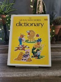 The My-Fun-With-Words Dictionary, Book #2 L-Z, by ERTEL, from Ladder to Lunch, Quack to Quite, and X-Ray to Zebra, Vintage Childs Dictionary by PennyLaneTreasures on Etsy