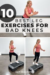 These leg exercises for bad knees are expertly designed to help you strengthen and tone your legs with little to no strain on your knee joints.