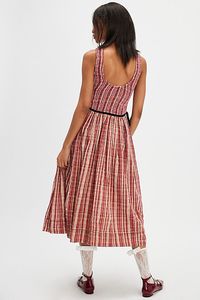 Nightingale Plaid Midi Dress