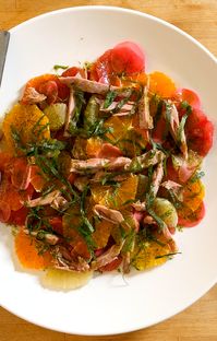 Tinned Tuna Ventresca with Citrus and Perilla Vinaigrette