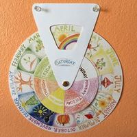 Circular Calendar by ResonantThreads on Etsy