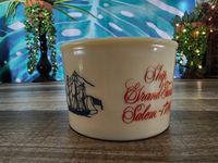 Old Spice Shaving Mug, Shulton Old Spice Cup, Ship Grand Turk Salem - 1786, Milk Glass Shaving Mug by PennyLaneTreasures on Etsy