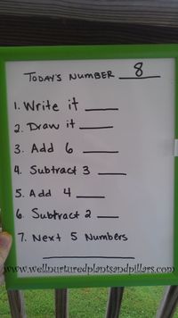 number of the day #morning work Saw a wonderful teacher do this every morning and it was awesome. She just added the whole class together finger spelling it in the air.