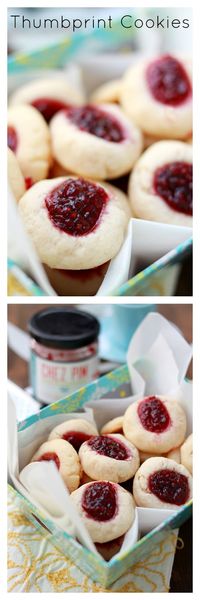 Amazing thumbprint cookies filled with raspberry jam. So crumbly, sweet, and buttery | rasamalaysia.com