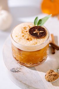 Pumpkin Pie Whiskey Sour - The Social Sipper