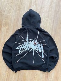 RRP 440$ VERY RARE Stussy Shattered 8 Ball Zip Up Hoodie