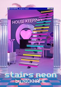 stairs neon | give me a nickname on Patreon