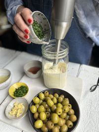 A Delicious Creamy Garlic Dressing With The Best California Olives @nocrumbsleft