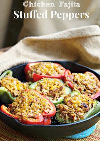 Chicken Fajita Stuffed Peppers