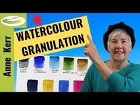 WATERCOLOUR GRANULATION. What is it? How to use it. - YouTube