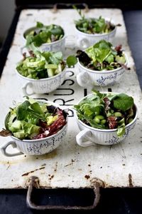 Tea cup salads! gen