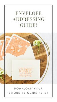 How to properly address your wedding envelopes! Mrs. vs. Ms. vs Miss - a guide to help with envelope etiquette aka envelope addressing 101!