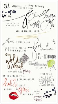 whimsical lettering