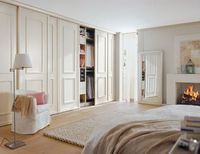 Panelled Wall / Wardrobe: