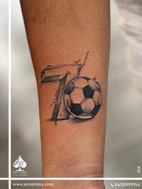 A tattoo to attract all Sporting enthusiasts no other activity ignites passion like football. Football tattoos are a worldwide wonders and the ball is the most direct way to declare a fondness for the sport. 7 in football, is regarded as a number given only to the very best of players such as David Beckham and Cristiano Ronaldo.  #acetattooz #acetattoozindia #acetattoozandtraningacademy #mumbai #tattooartist #acetattoozcolaba #acetattoozghatkopar #besttattoostudio #tattooculture #kingstattoosupp