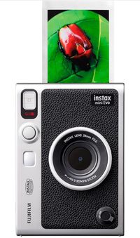 #ad Fujifilm instax mini Evo Hybrid Instant Camera - Black -