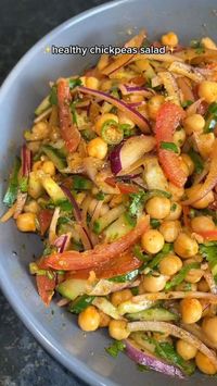 "Looking for a light and flavorful salad recipe? Try our Healthy Chickpea Salad 🥗 packed with protein, fiber, and fresh veggies! Perfect for lunch or as a side dish. Click for the easy recipe! #HealthyRecipes #ChickpeaSalad #NutritiousMeals #VegetarianFood #MealPrepIdeas #FreshIngredients #QuickAndEasyRecipes #HealthyEating"