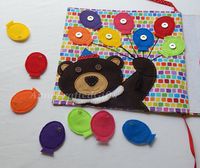 Quiet Book Page, Busy Book Page,Toddler or Preschooler Activity Book, Fine Motor, Felt Toy, Circus, Toddler Quiet Activity Book, Educational