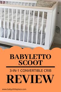 Babyletto Scoot will grow with your child! You get a toddler bed safety guardrail included in the price! That's not common for convertible cribs, so thumbs up for the Babyletto. Scoot is available in different color combinations, but I like the walnut - white combination the most. This beautiful crib got a lot of points in our review! It is a good choice for a modern nursery! #Babyletto #Scoot #crib #cribreviews #nursery #BabylettoScootCribWalnut #cribreviews #bestbabycribs