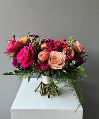 Vibrant Garden Wedding Bouquet | Baltimore (MD) Same-Day Wedding Flowers Delivered | Flowers & Fancies