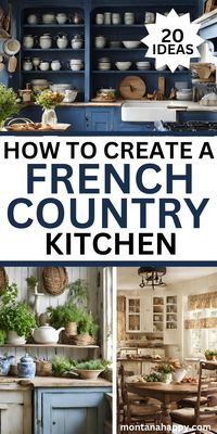 20 French Country Kitchen Ideas for Enchanting Spaces | Montana Happy