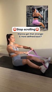 100 and 1 ways to use your resistance band 🙌 Don’t forget to follow for more Home vs. Gym workouts and modifications!💪 Click on the link for more featured exercises