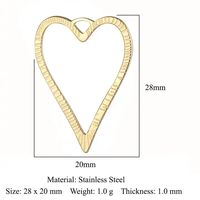 Diy Jewelry Accessories Women Stainless Steel Metal Heart Collection Charms Pendant For Jewelry Making - Buy Accessories Women,Charms,Charms For Jewelry Making Product on Alibaba.com