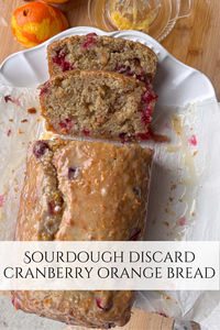 This sourdough discard cranberry bread gets an upgrade with a zesty orange glaze that adds sweetness and a pop of citrusy brightness. Perfect for holiday mornings, festive brunches, or as a thoughtful homemade gift, this bread is sure to become a seasonal favorite!