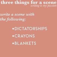 three things for a scene (2) | Home | writing is my passion