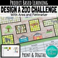 In this math project based learning activity, students use area and perimeter to design their own zoos. They must adhere to the minimum size for animal enclosures and other project guidelines as they construct their zoos. After designing their zoos, students must list the area and perimeter of each ...