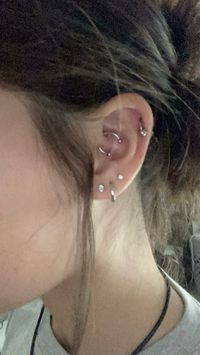 silver jewelry daith piercing helix piercing piercing stack