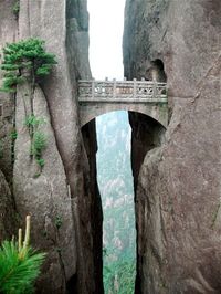 The Bridge of Immortals: Huanghsan, China.