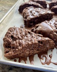 Triple Chocolate Sourdough Scones - Amy Bakes Bread