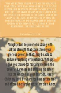 Colossians 1:11-14