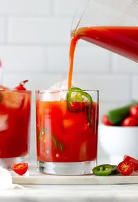 Spicy Tomato Vodka Cocktail - #foodbyjonister