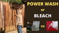 Bleaching vs Power washing a fence - Fence Makeover - YouTube