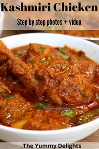 Kashmiri Chicken - The Yummy Delights