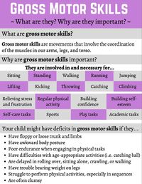 This packet outlines what gross motor skills are, why they are important, signs of deficits in children, developmental milestones, the role of occupational therapy, and how to reinforce gross motor skills at home. It is a comprehensive resource for clinicians or parent who are interested in learning more about gross motor skills for their child.