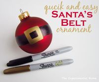 quick and easy Santa's Belt ornament