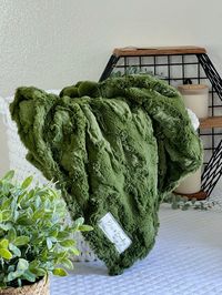 Adult Minky Blanket Gifts for Mom Moss Green Glacier Adult - Etsy