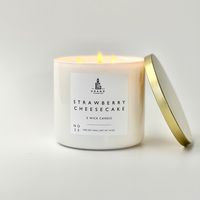 Relive Summer Delights with the Strawberry Shortcake Soy Candle. Immerse yourself in the sweet aroma of summertime with the Strawberry Shortcake Scented Candle. Crafted from 100% natural soy wax, this delightful candle captures the essence of a classic dessert, filling your home with a fruity, creamy, and nostalgic fragrance.The clean and even burn ensures you can enjoy the enticing fragrance for hours on end.This candle is perfect for creating a cheerful and inviting atmosphere in any room, whether you're relaxing in the kitchen, entertaining guests, or simply reminiscing about summer days. Its more than just a candle, it's a sensory experience. Fragrance Notes Top Notes: A burst of juicy, ripe strawberries takes center stage, instantly transporting you to a sun-drenched strawberry patch.