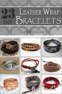 23 DIY Leather Wrap Bracelet Patterns - Guide Patterns