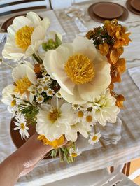 Claire de Lune Peony, Chamomile Daisy, Margeurite Daisy, Wedding Bouquet, Bridal Bouquet, Daisy Bouquet, Modern Wedding, Dreamy Wedding Inspiration, Wedding Florist Perth 🌼