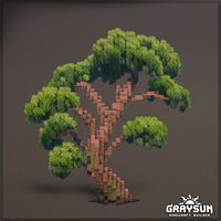 Minecraft Fantasy Oak tree pack to download for patrons!