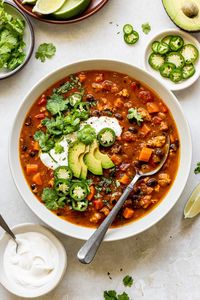 1-Pot Turkey Pumpkin Chili (with Black Beans)