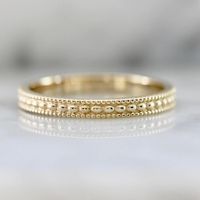 10k Solid Plain Gold Ring Yellow Gold Filigree Milgrain Edge Wedding Band Stacking Matching Band Retro Vintage Anniversary Ring This awesome ring features Elegant and dainty Shape. The unique pattern make the ring so dainty and minimalist that you can wear it every day. A perfect gift for anniversaries, birthdays, and graduations, this piece is so cute and sophisticated that you would like to wear it every day. You can also gift these to your sorority sisters and best friends for a gift they are sure to adore! I T E M S P E C I F I C A T I O N S + + + + + + + + + + + + + + + + + + + + + + Metal : 10K Gold Hallmark : 10K The Ring is Approx.1.2mm (approx) angular shank. H O W T O O R D E R + + + + + + + + + + + + + + + + I must say it's very easy! 1. Select options (Size) from the dropdown b