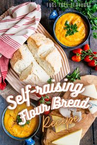 You can enjoy a freshly baked loaf of bread ready on your table in 40 minutes! Follow this effortless Self-raising Flour Bread recipe using only four basic ingredients found in your pantry. The best part is you can easily make this recipe vegan by using the mentioned substitutes for dairy milk. Try it now!