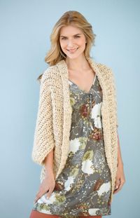 Simple Crochet Shrug - free pattern - easy and fast, perfect for chilly summer nights!