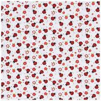 Width: 43" - 44" Color: White, Red, Green & Black Pattern: Polka Dot & Floral Weight: Lightweight Content: 100% Cotton Flammability Note: Not For Sleepwear Care: Machine Wash, Warm Do Not Bleach Use Warm Iron Tumble Dry, Low Sew something sweet with this Ladybugs Cotton Calico Fabric. This lightweight fabric features a white background with ladybugs and different sizes of small flowers covering it. Pair this with other sweet floral prints for a cute new accessory!   Note: Available in 1-yard increments. Average bolt size is approximately 8 yards. Price displayed is for 1-yard. Enter the total number of yards you want to order.