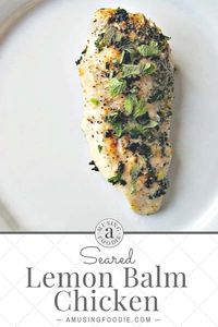 Seared Lemon Balm Chicken - Amusing Foodie